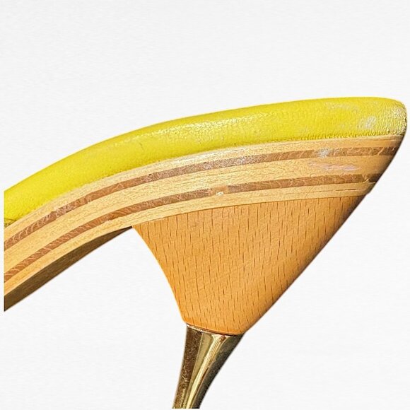 Betsey Johnson Polly Gold Glitter Mules Yellow size 8 - Picture 9 of 13